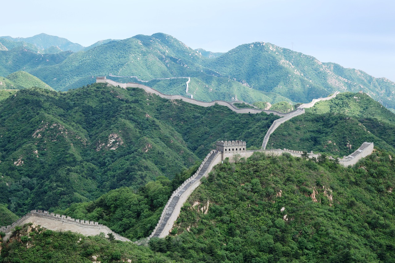 wielki mur chiński widok ze wzniesienia